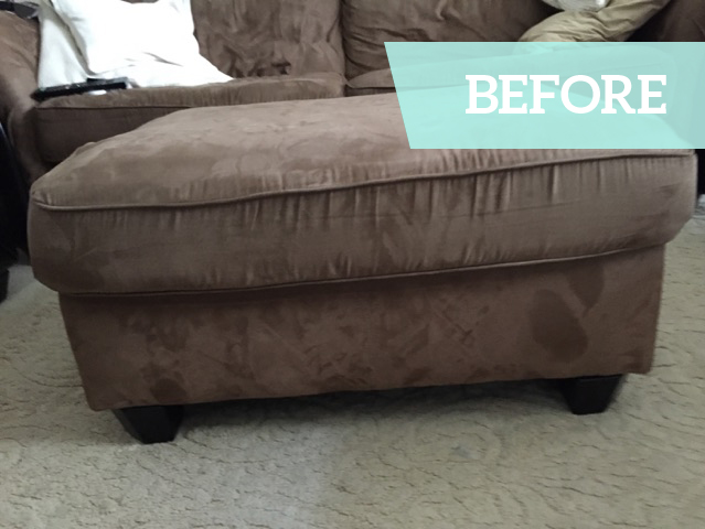 How To Rescue a Worn Out Ottoman [Before & After]